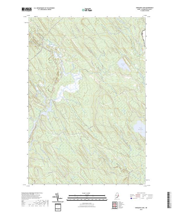 Simsquish Lake topographic map thumbnail