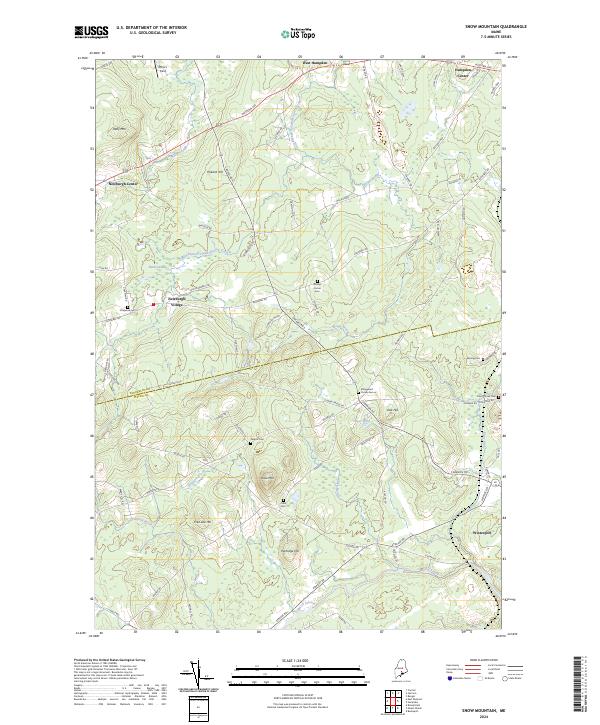 Snow Mountain topographic map thumbnail