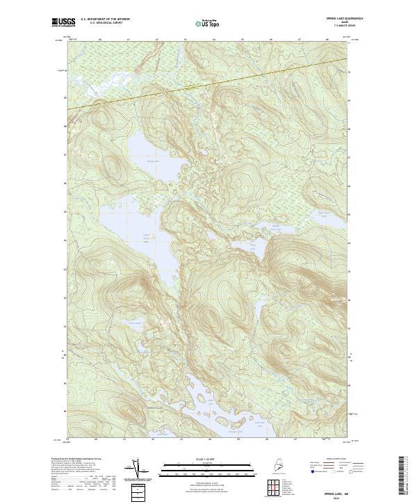 Spring Lake topographic map thumbnail