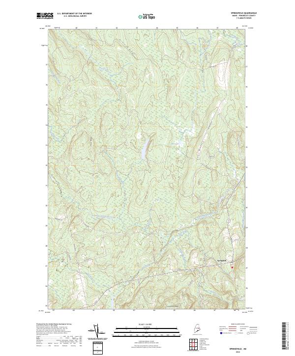 Springfield topographic map thumbnail