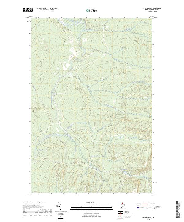 Spruce Brook topographic map thumbnail