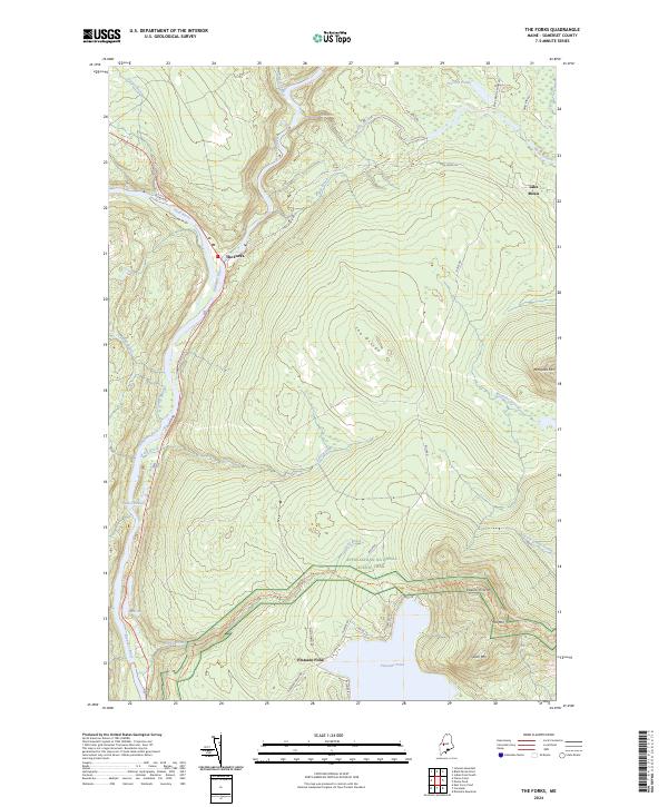 The Forks topographic map thumbnail
