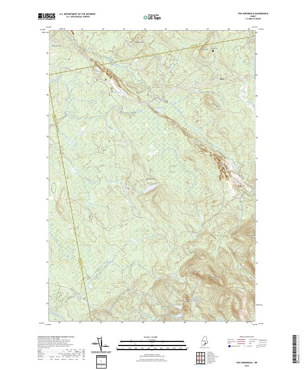 The Horseback topographic map thumbnail