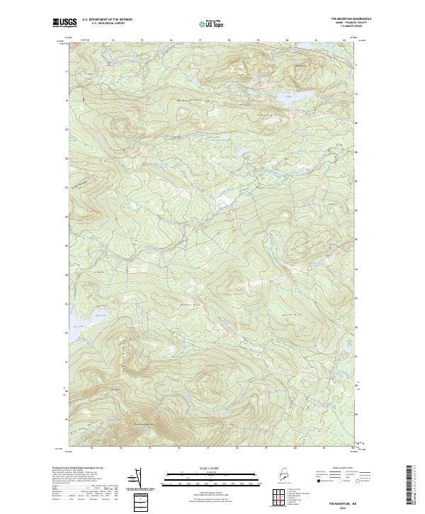 Tim Mountain topographic map thumbnail