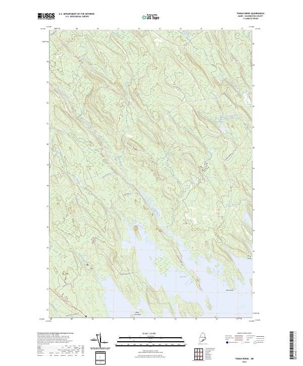 Tomah Ridge 2024 topographic map thumbnail