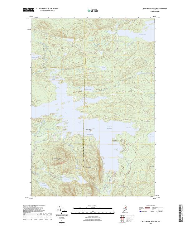 Trout Brook Mountain 2024 topographic map thumbnail