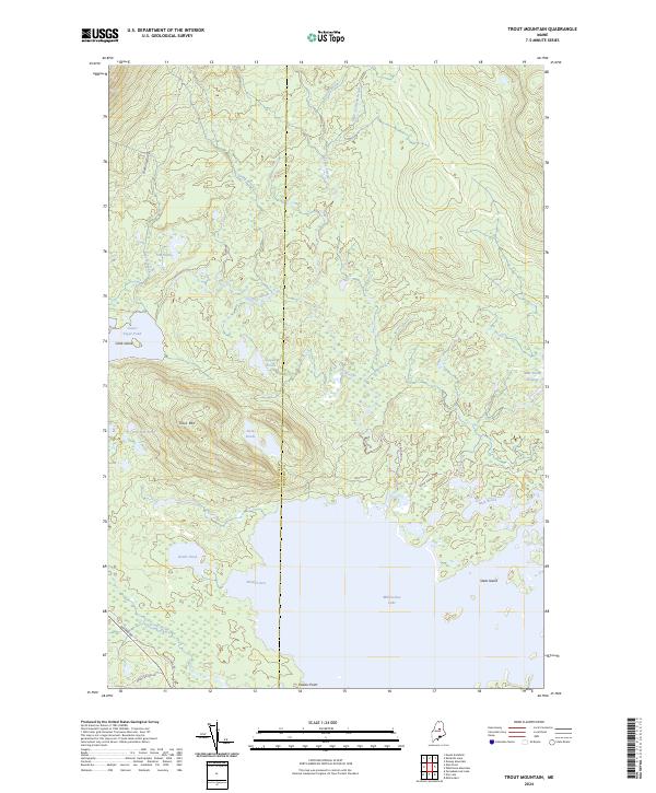 Trout Mountain topographic map thumbnail