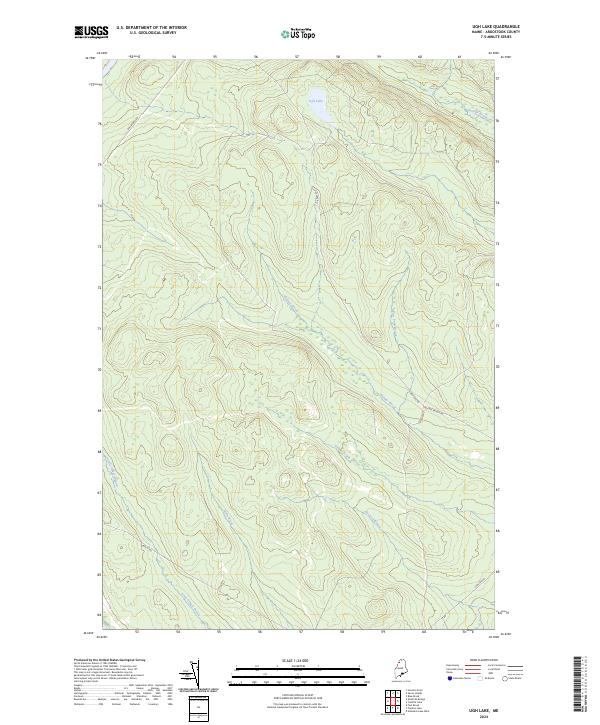 Ugh Lake topographic map thumbnail