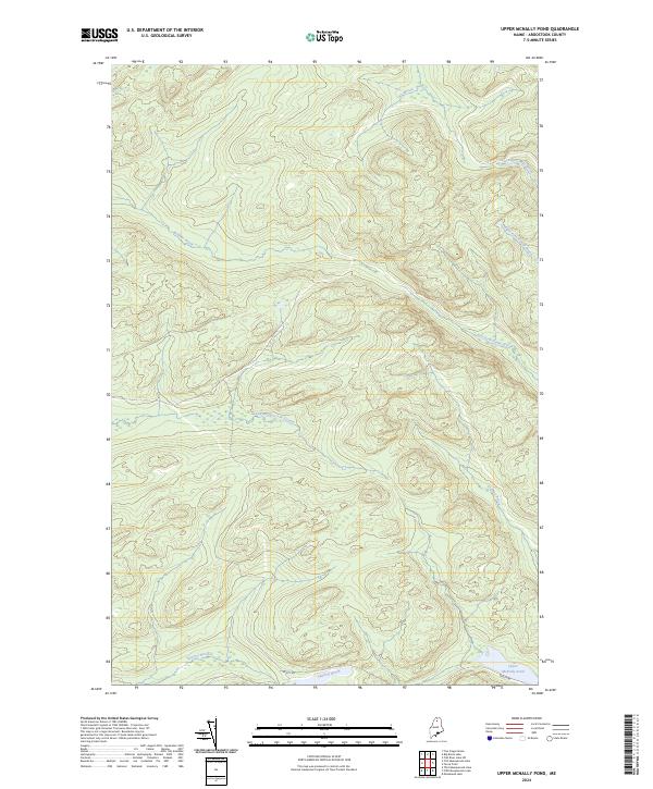 Upper McNally Pond topographic map thumbnail