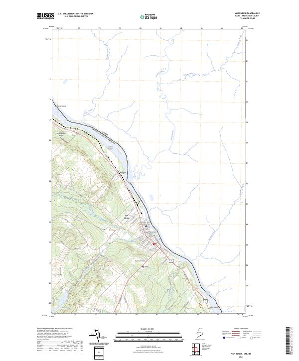 Van Buren topographic map thumbnail