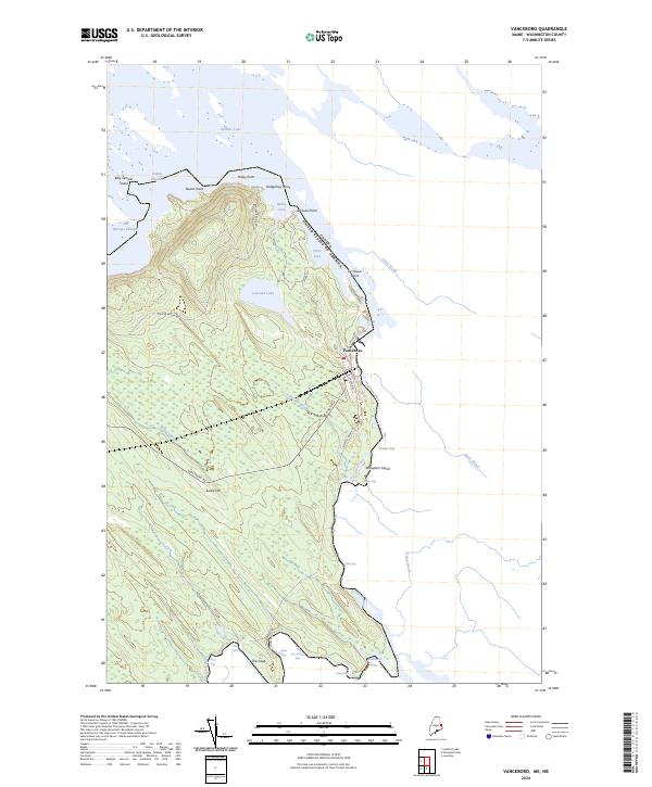 Vanceboro 2024 topographic map thumbnail