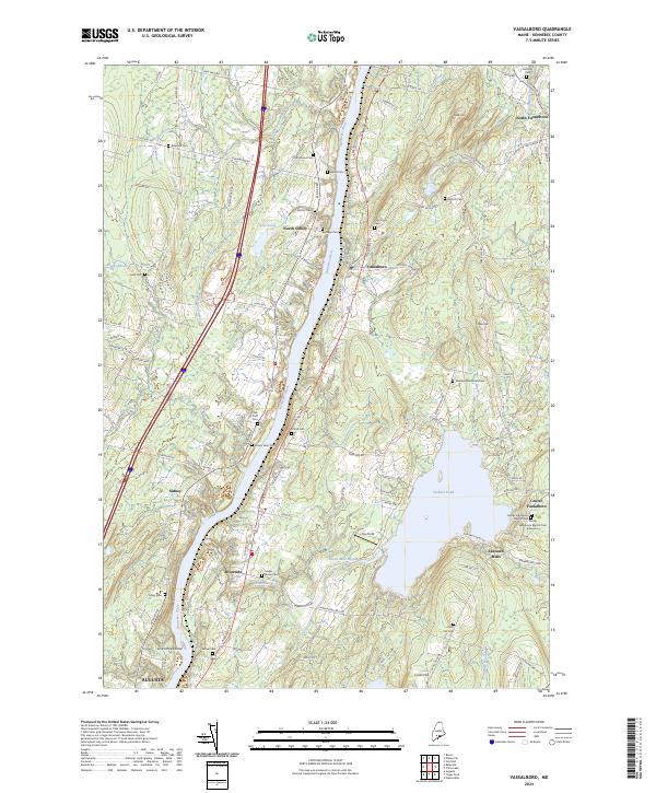 Vassalboro topographic map thumbnail