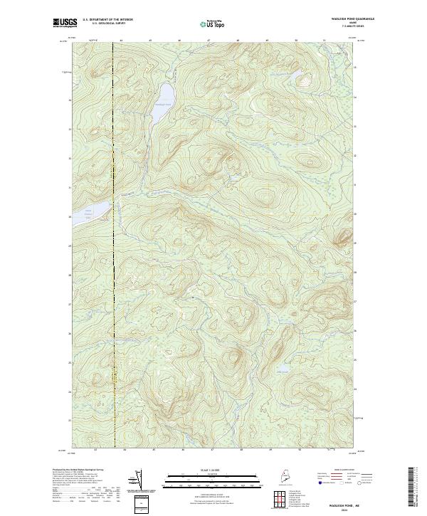 Wadleigh Pond topographic map thumbnail
