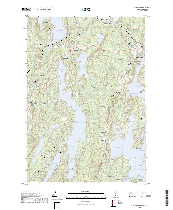 Waldoboro West topographic map thumbnail