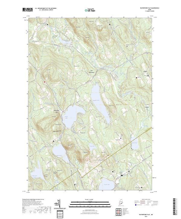 Waterford Flat topographic map thumbnail