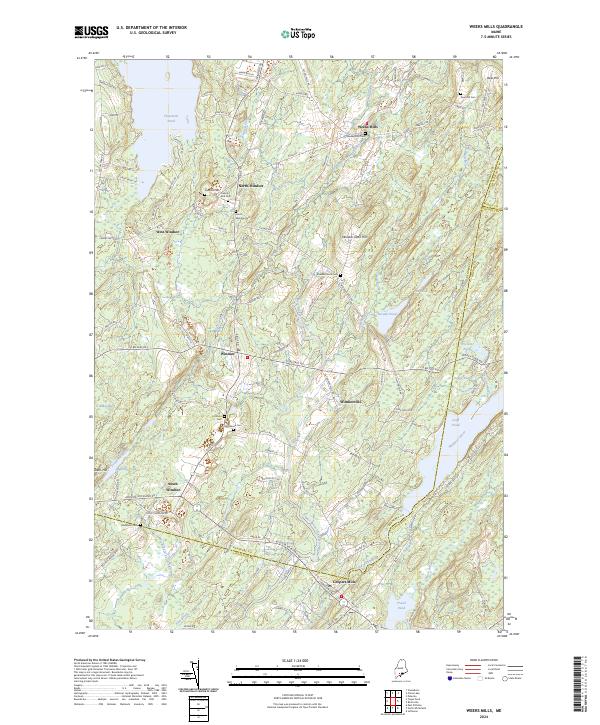 Weeks Mills topographic map thumbnail