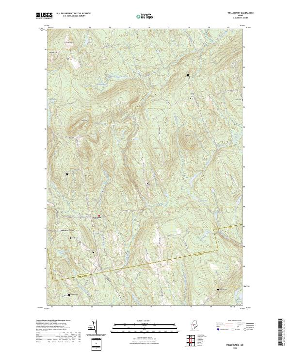 Wellington topographic map thumbnail
