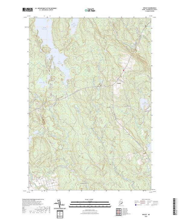 Wesley topographic map thumbnail