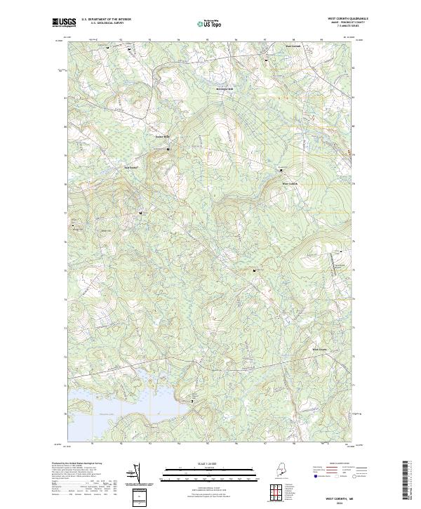 West Corinth 2024 topographic map thumbnail
