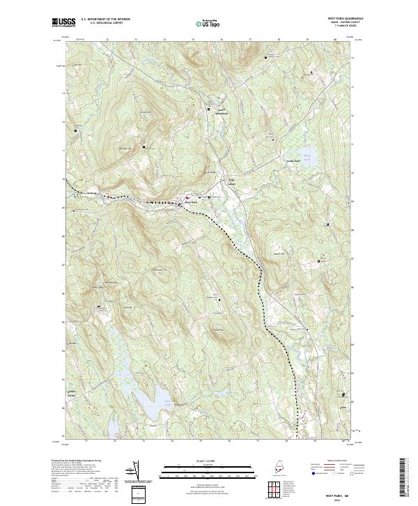 West Paris 2024 topographic map thumbnail