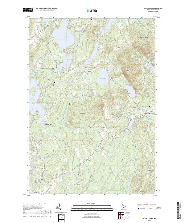 West Rockport topographic map thumbnail