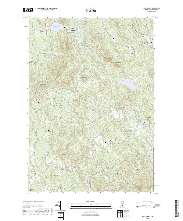 West Sumner 2024 topographic map thumbnail