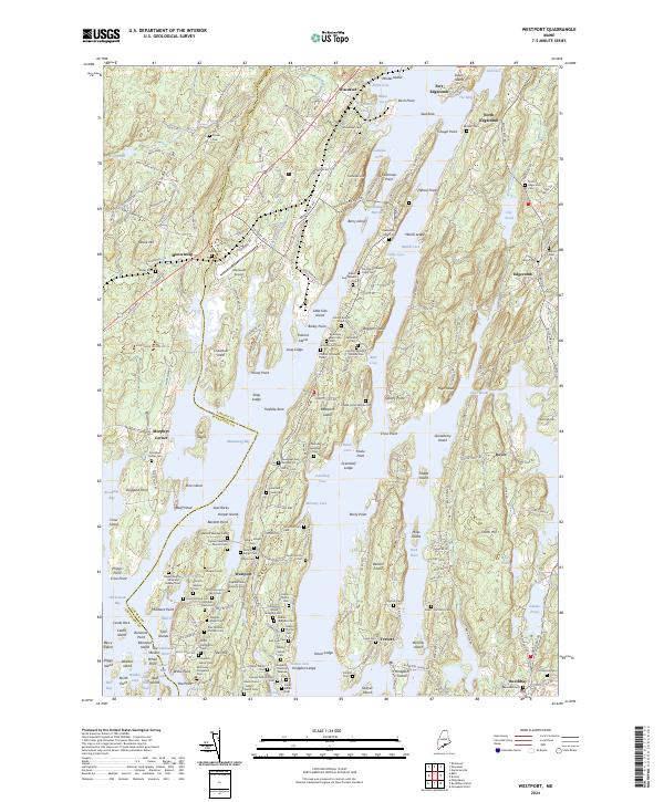 Westport topographic map thumbnail