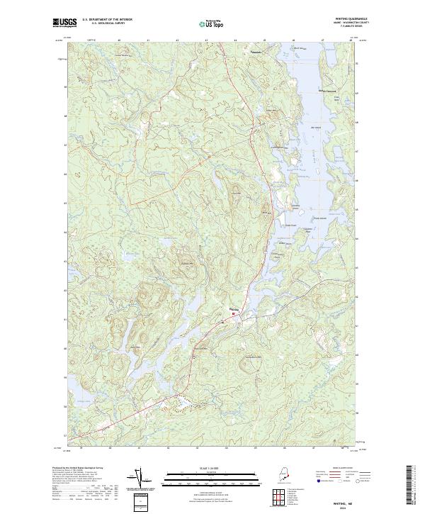 Whiting topographic map thumbnail