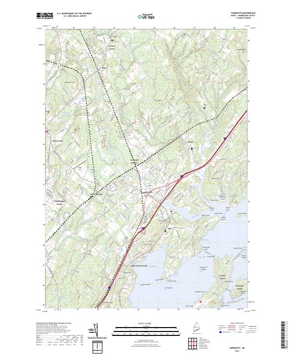 Yarmouth topographic map thumbnail