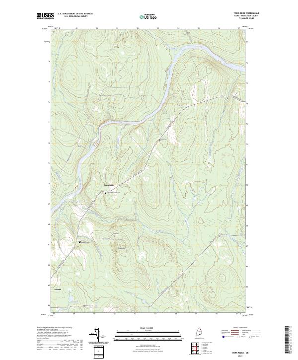 York Ridge 2024 topographic map thumbnail