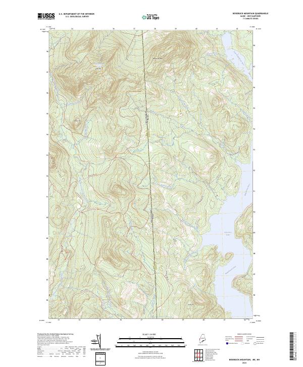 Bosebuck Mountain topographic map thumbnail