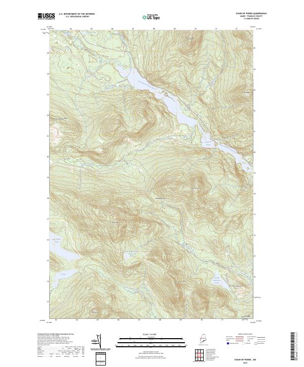 Chain of Ponds topographic map thumbnail