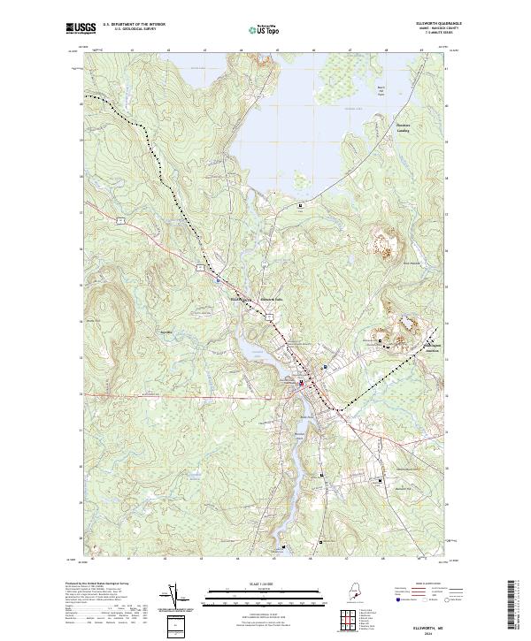 Ellsworth topographic map thumbnail