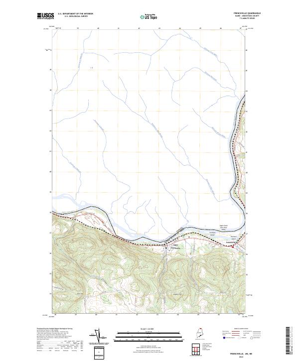 Frenchville topographic map thumbnail