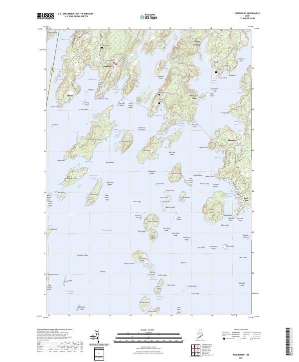 Friendship topographic map thumbnail