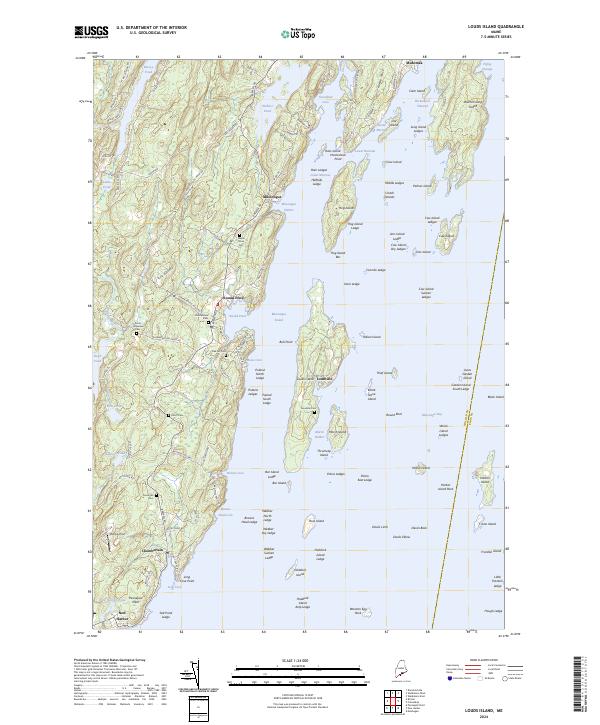 Louds Island topographic map thumbnail