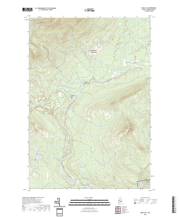 Quill Hill 2024 topographic map thumbnail