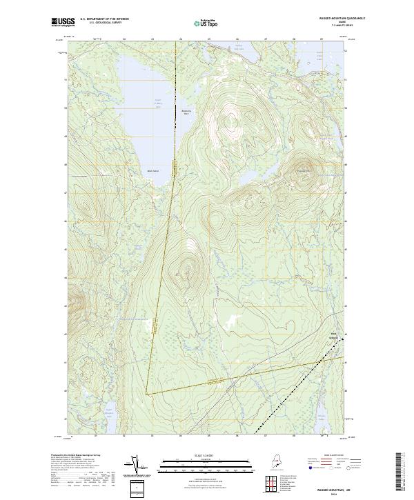 Ragged Mountain topographic map thumbnail