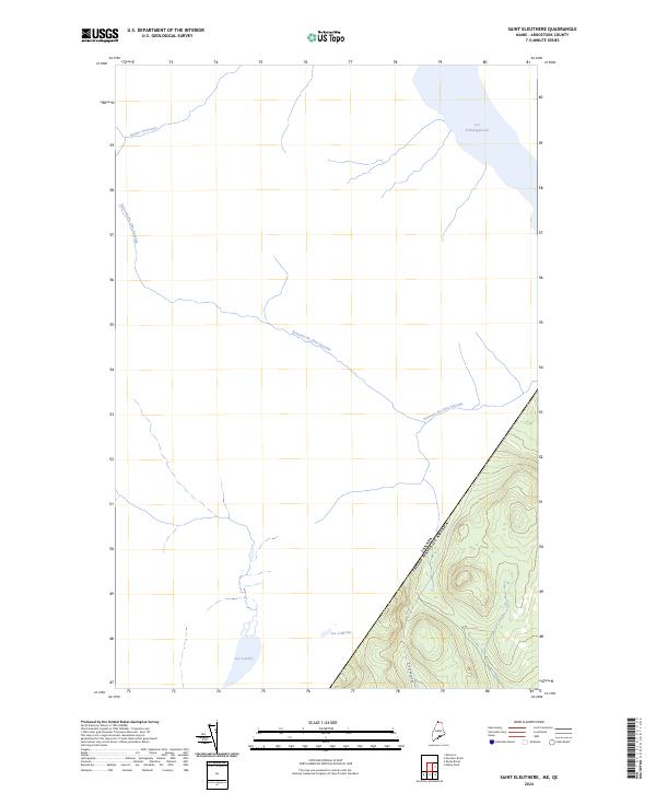 Saint Eleuthere topographic map thumbnail
