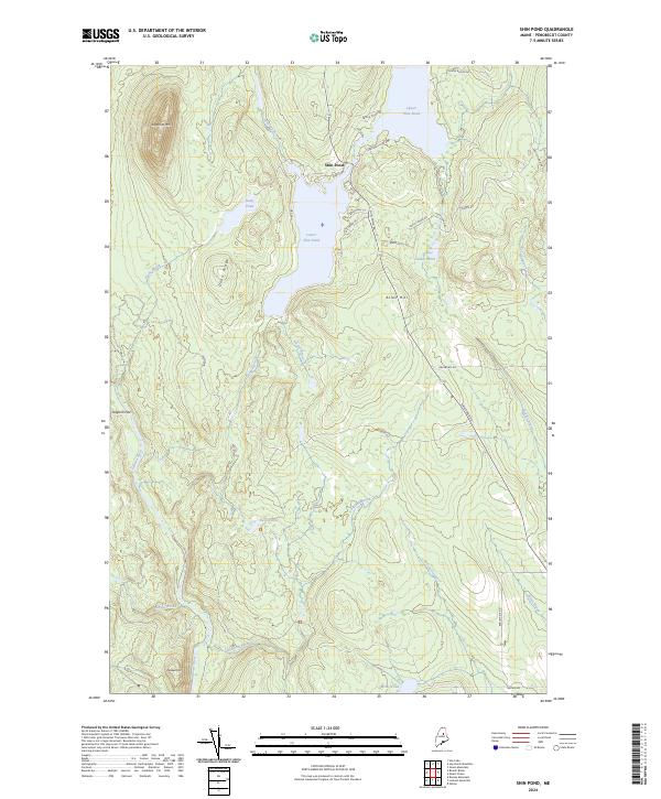 Shin Pond topographic map thumbnail