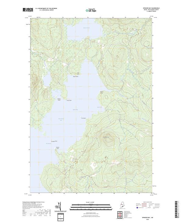 Spencer Bay topographic map thumbnail
