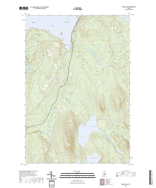 Cedar Lake topographic map thumbnail