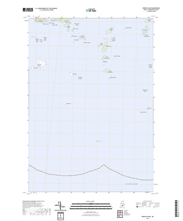 Drisko Island topographic map thumbnail