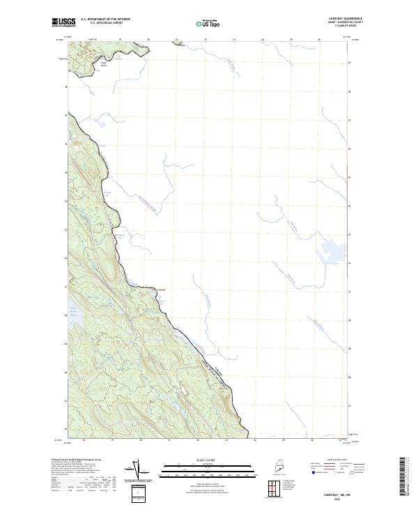 Loon Bay topographic map thumbnail