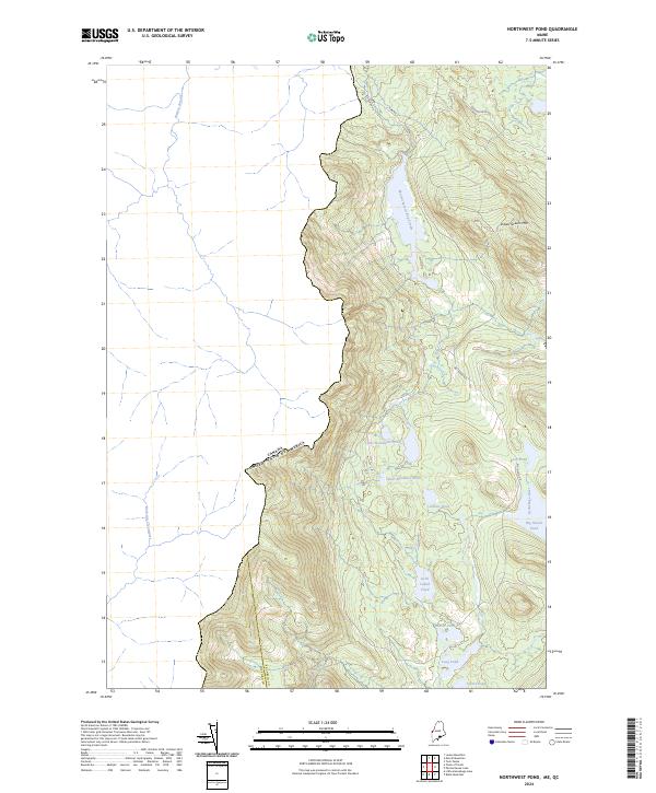 Northwest Pond topographic map thumbnail