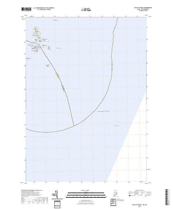 Isles of Shoals topographic map thumbnail
