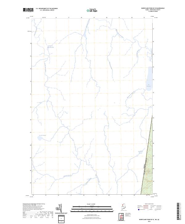 Burntland Pond OE W topographic map thumbnail