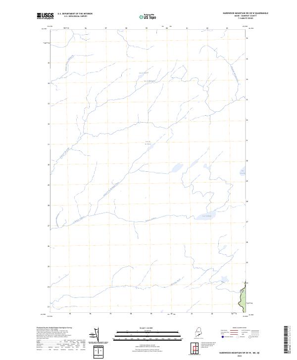Hardwood Mountain SW OE W topographic map thumbnail