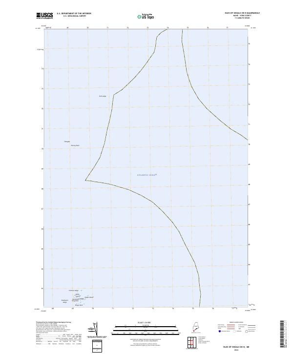 Isles of Shoals OE N topographic map thumbnail