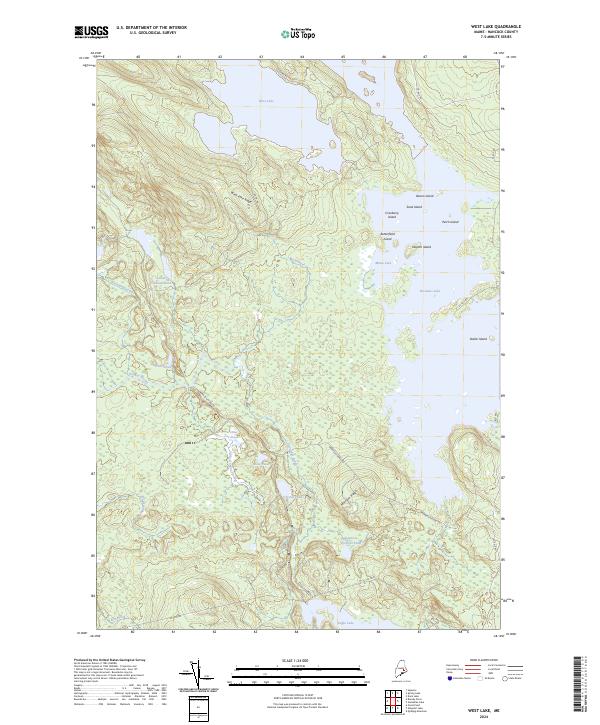 West Lake 2024 topographic map thumbnail